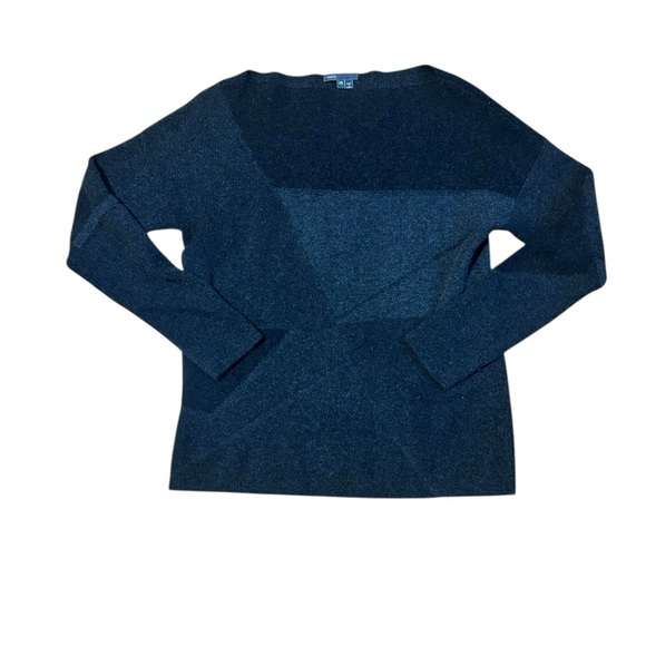 Vince Black Gray Knit Crew Neck Sweater Geometric Design Size XS - Picture 1 of 5